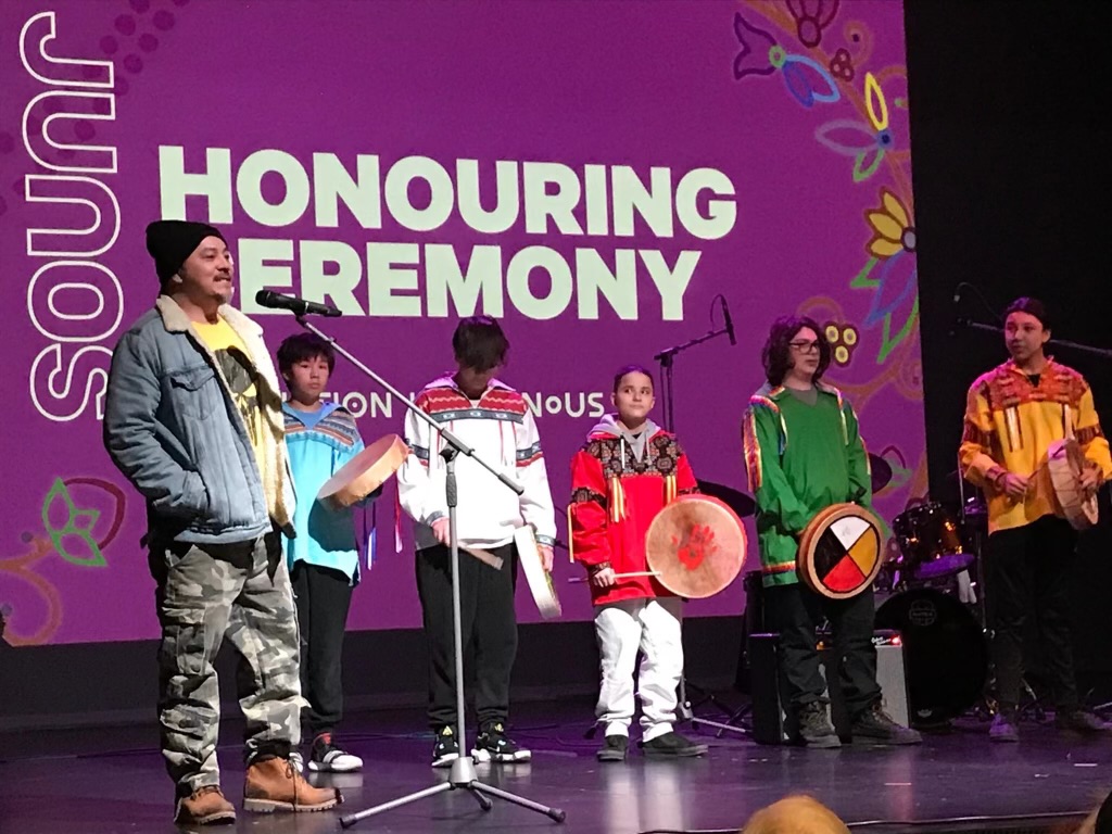 Drumming at the Juno Honouring Ceremony